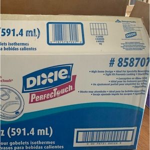 Dixie 20oz Domed Hot Cup Lids 250 Ct